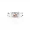 Men's Contemporary White Gold Industrial Brown Diamond Ring