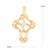 Voronoi Cross Pendant with Diamond