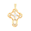 Voronoi Cross Pendant with Diamond