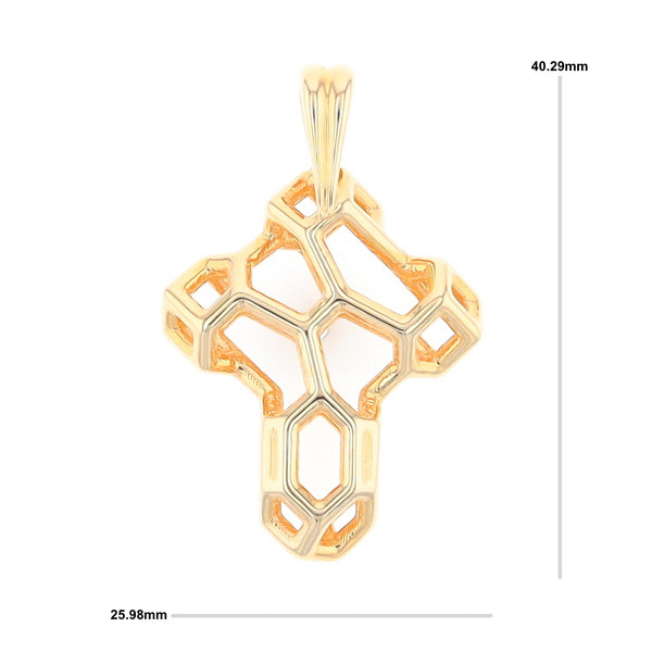 Voronoi Cross Pendant