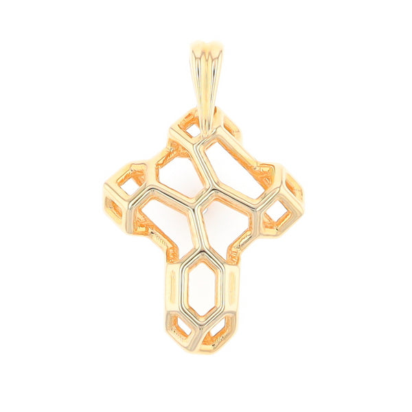 Voronoi Cross Pendant
