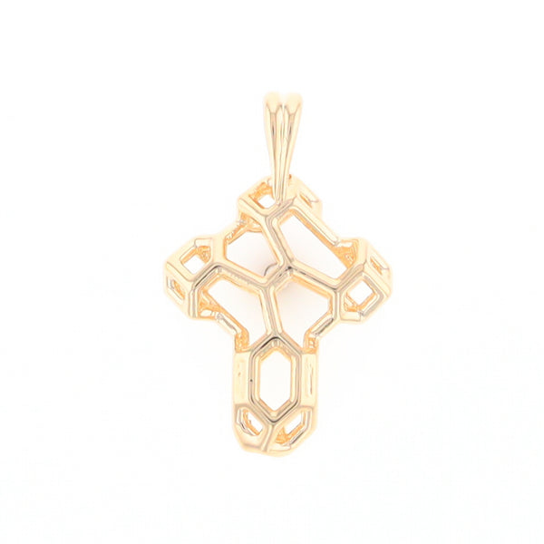 Small Voronoi Cross Pendant