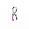 Pink Sapphire Breast Cancer Ribbon Pendant