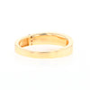 Gold Quartz Ring Double Inlaid Design with .03ctw Round Diamonds