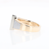 Meteorite Ring Double Sided Inlaid Design with .23ctw Diamonds