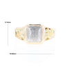 Meteorite & Gold Nugget Ring