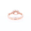 Two Ring Morganite Wedding Set