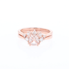 Two Ring Morganite Wedding Set