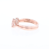 Two Ring Morganite Wedding Set