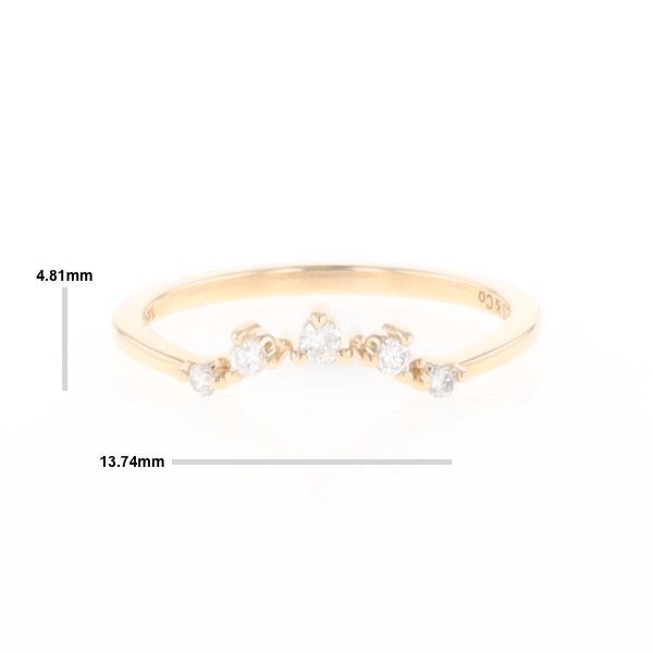 Yellow Gold Shadow Band
