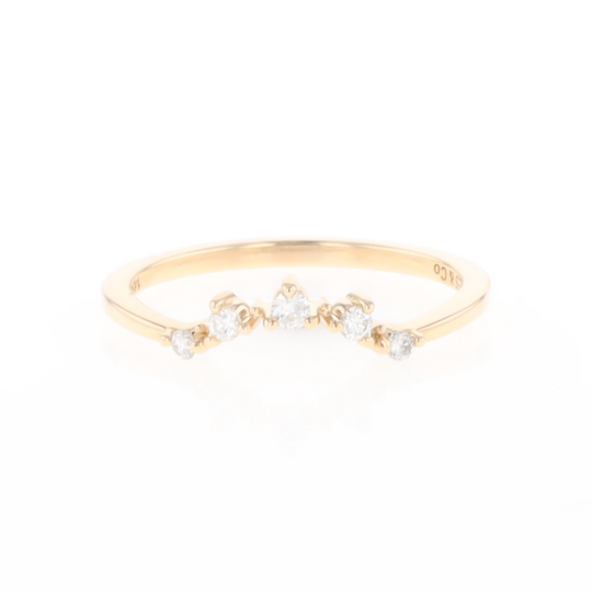 Yellow Gold Shadow Band