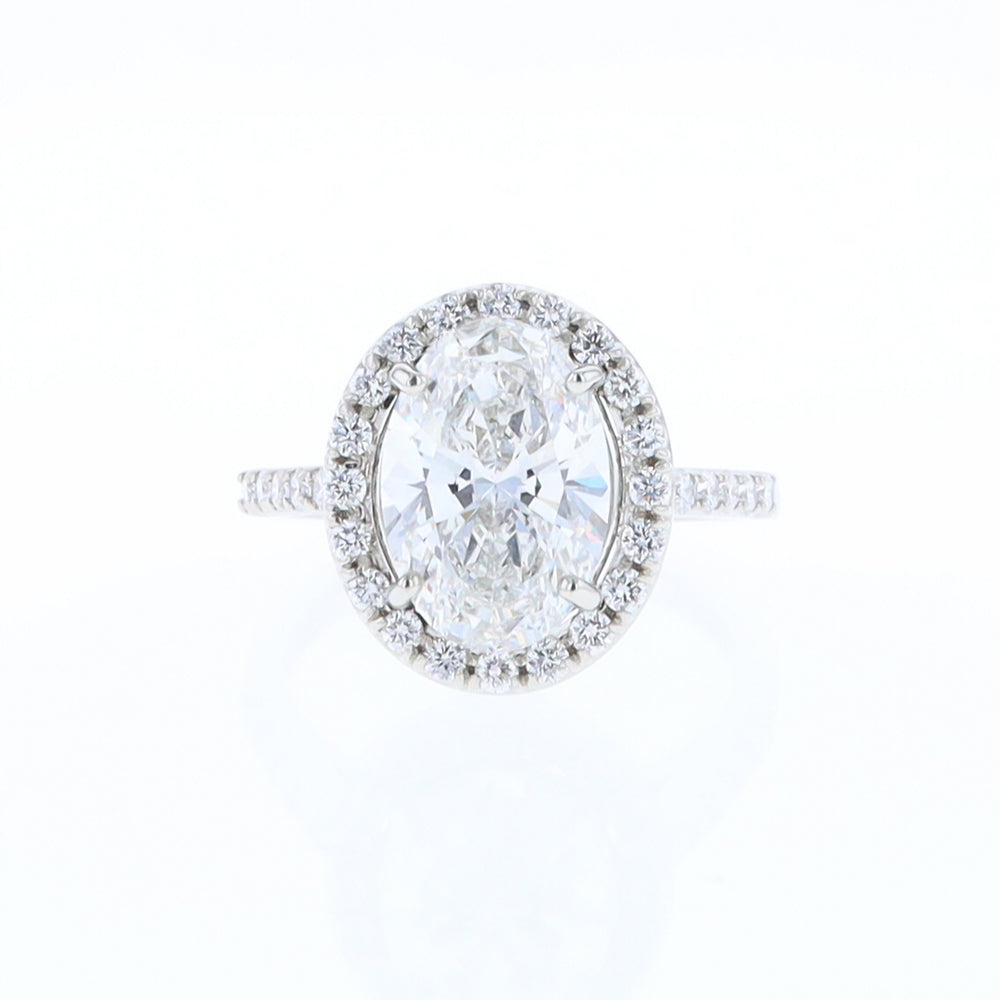 Diamond Halo Engagement Ring