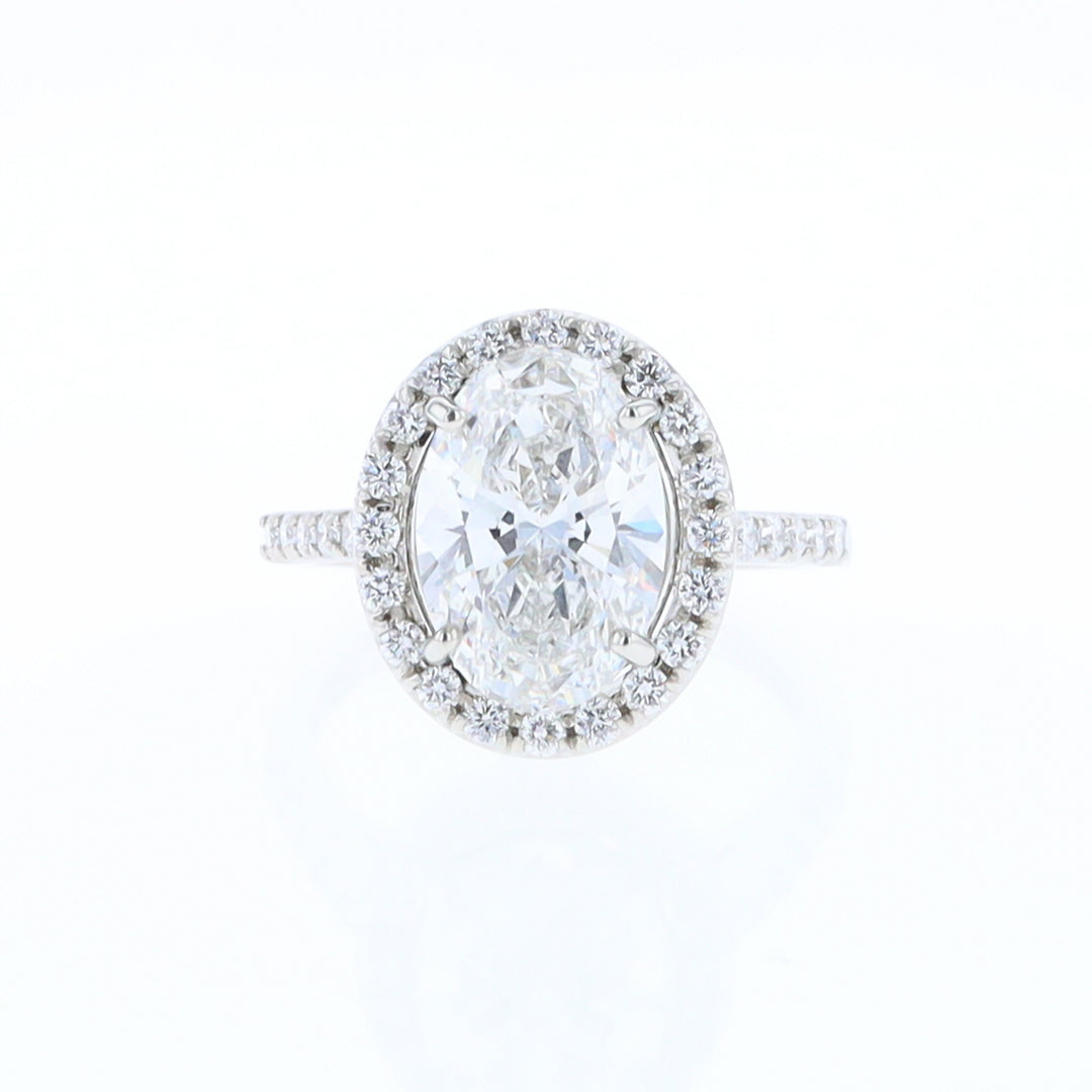 Diamond Halo Engagement Ring