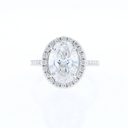 Diamond Halo Engagement Ring