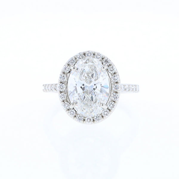 Diamond Halo Engagement Ring