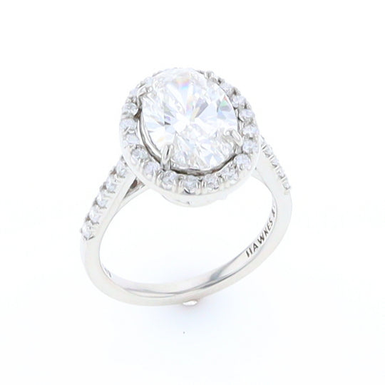 Diamond Halo Engagement Ring