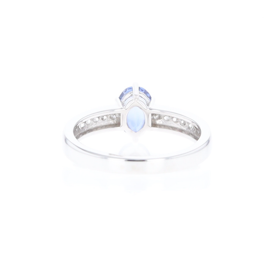 Ceylon Sapphire and Diamond Ring