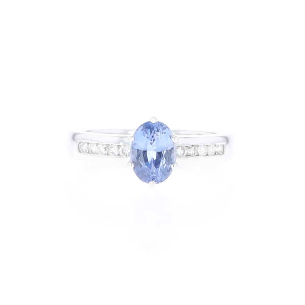 Ceylon Sapphire and Diamond Ring