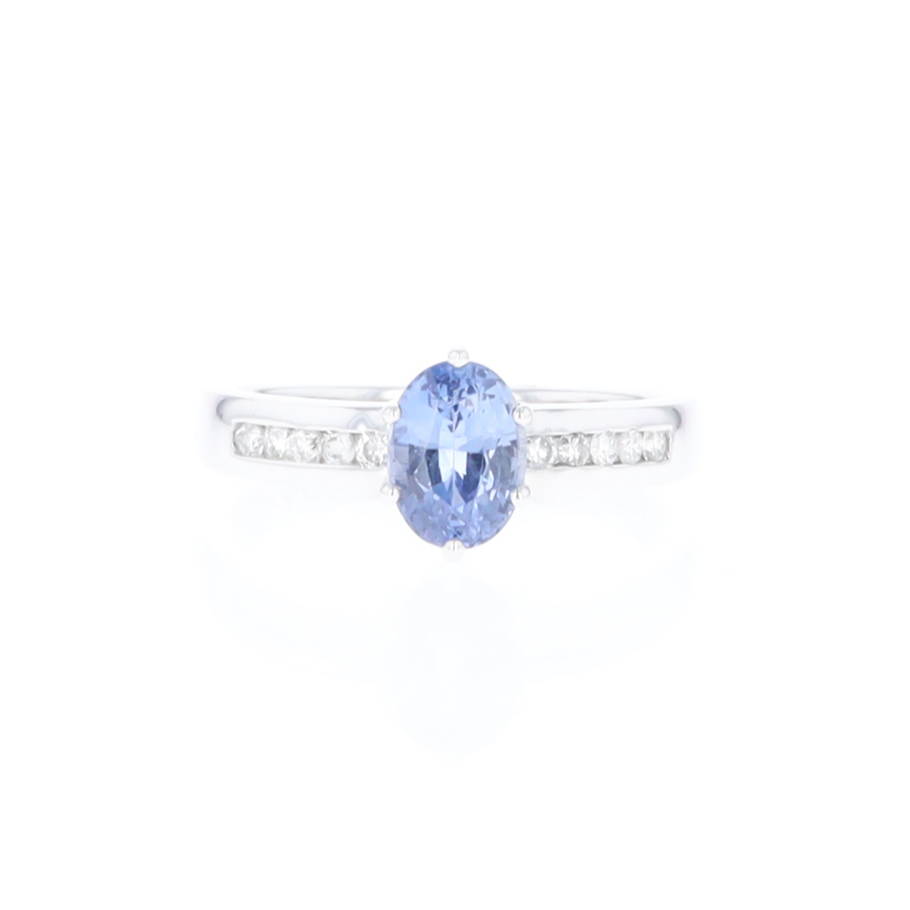 Ceylon Sapphire and Diamond Ring