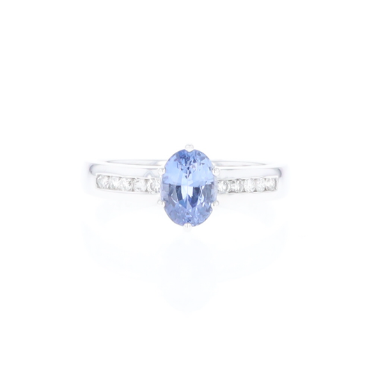 Ceylon Sapphire and Diamond Ring