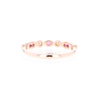 Pink Sapphire Simply Vintage Wedding Band