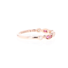 Pink Sapphire Simply Vintage Wedding Band