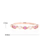 Pink Sapphire Simply Vintage Wedding Band