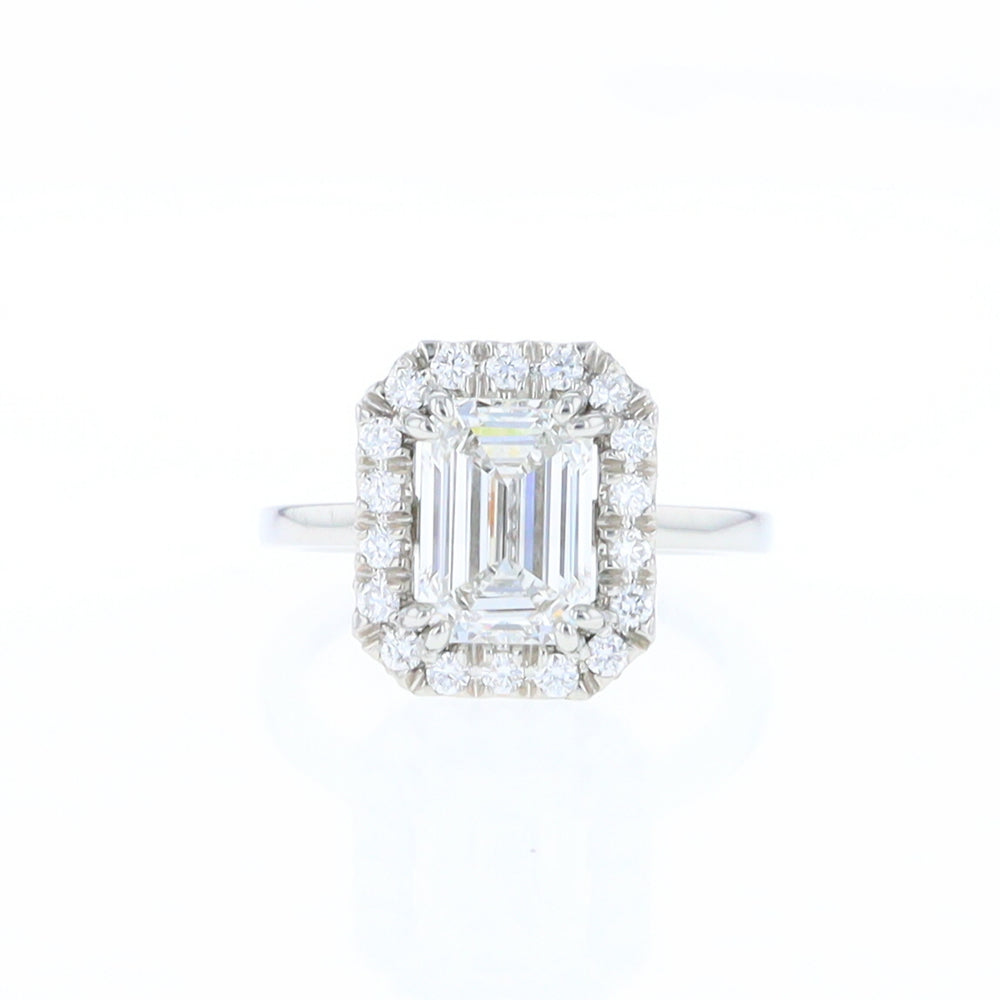 Emerald Cut Diamond Engagement Ring