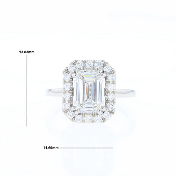 Emerald Cut Diamond Engagement Ring