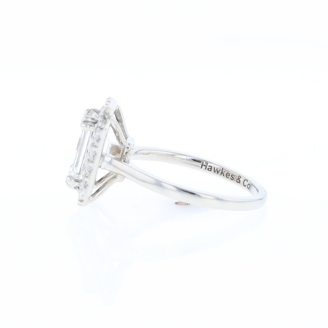 Emerald Cut Diamond Engagement Ring