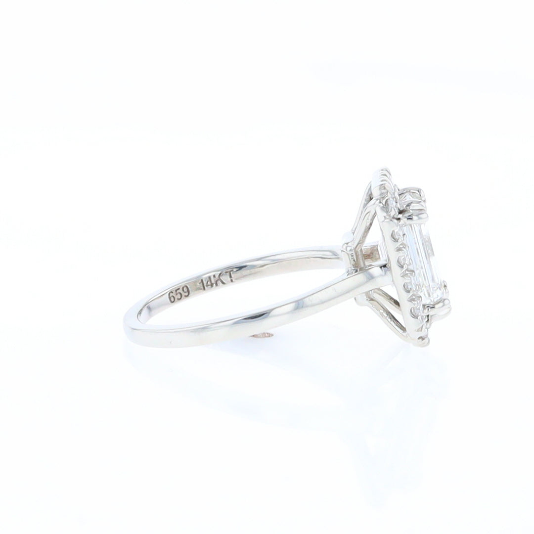 Emerald Cut Diamond Engagement Ring