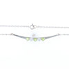 Peridot & Diamond Mother's Necklace