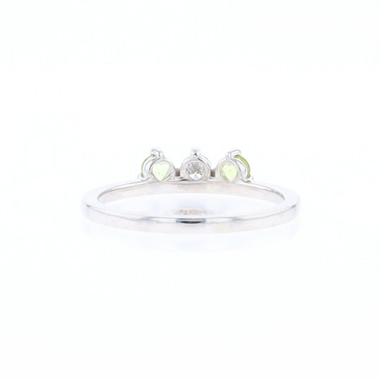 Peridot & Diamond Mother's Ring