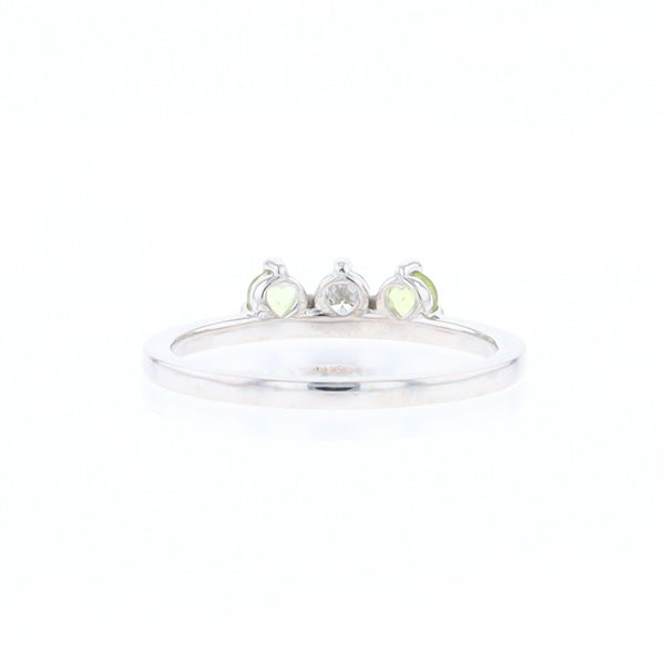 Peridot & Diamond Mother's Ring