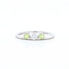 Peridot & Diamond Mother's Ring