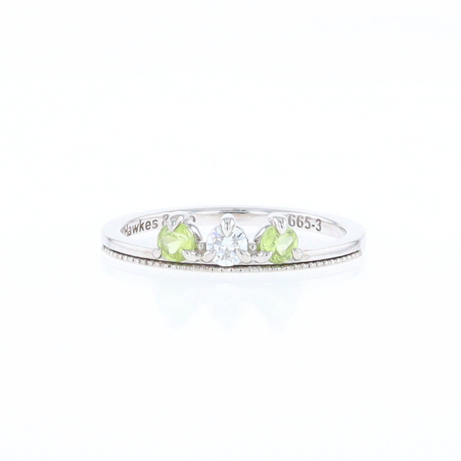 Peridot & Diamond Mother's Ring