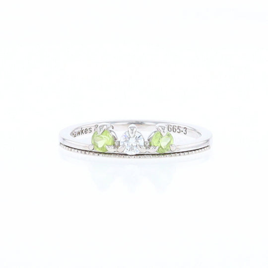 Peridot & Diamond Mother's Ring