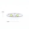 Peridot & Diamond Mother's Ring