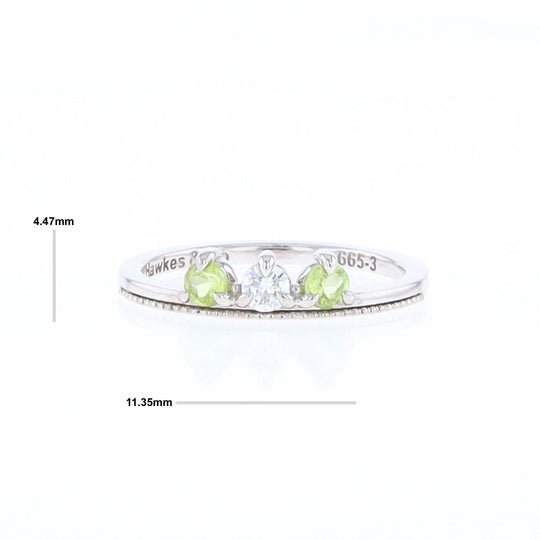 Peridot & Diamond Mother's Ring