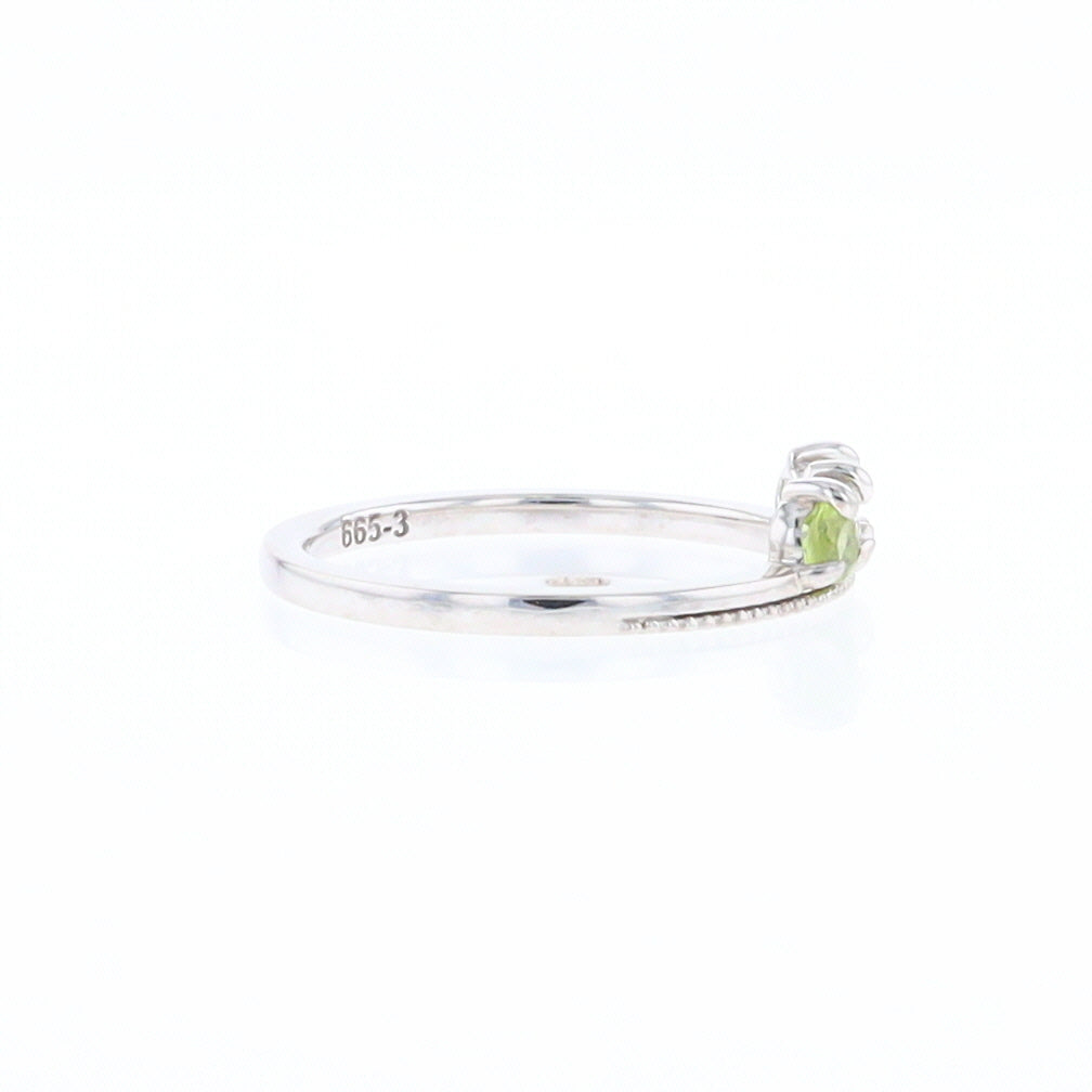 Peridot & Diamond Mother's Ring