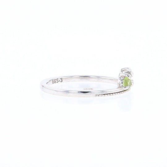 Peridot & Diamond Mother's Ring