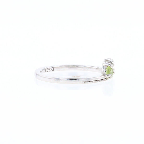 Peridot & Diamond Mother's Ring