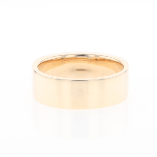 Gold Quartz Ring, 3 Section Inlaid Design