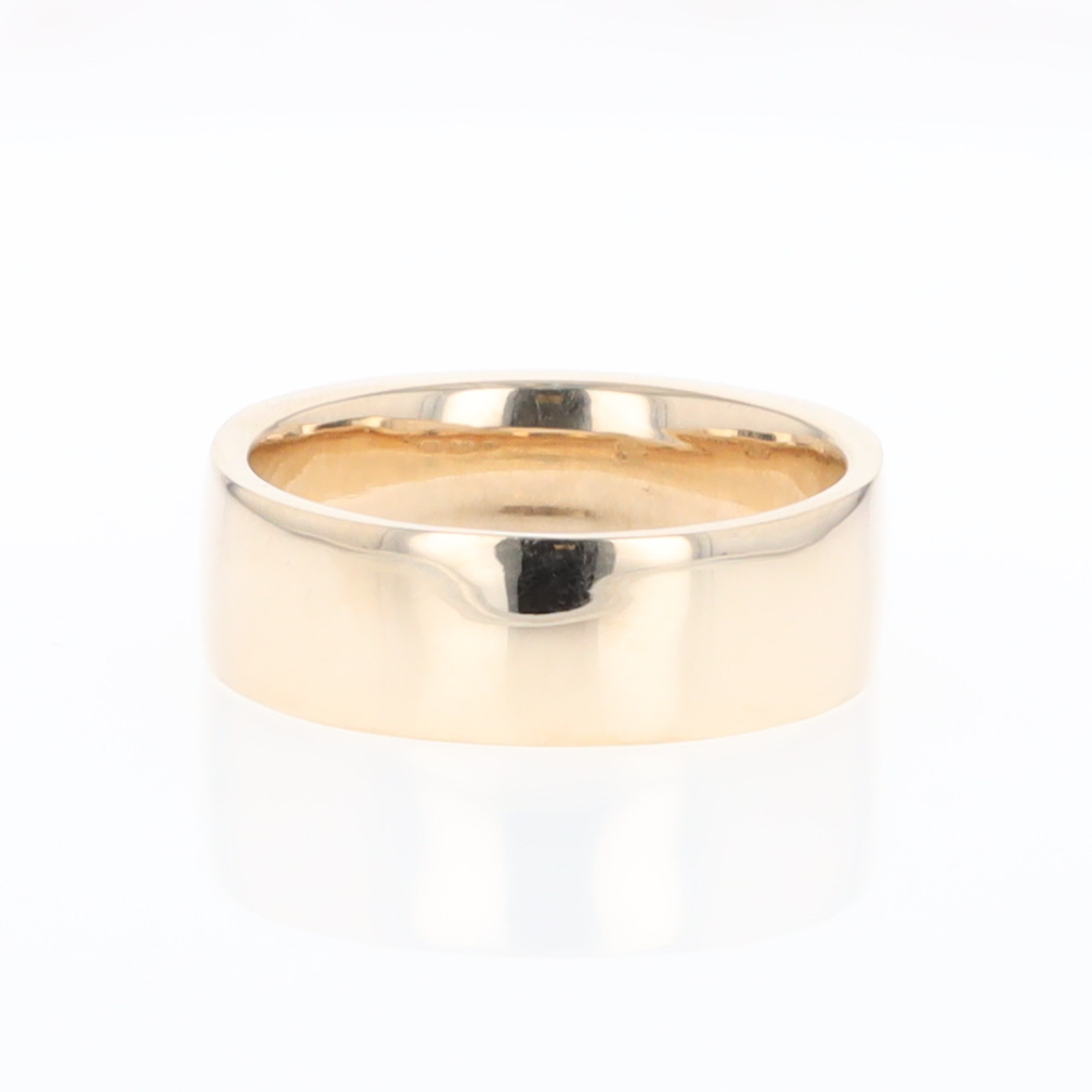 Meteorite Ring, Center Inlaid & Natural Nugget Sides