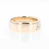 Meteorite Ring, Center Inlaid & Natural Nugget Sides