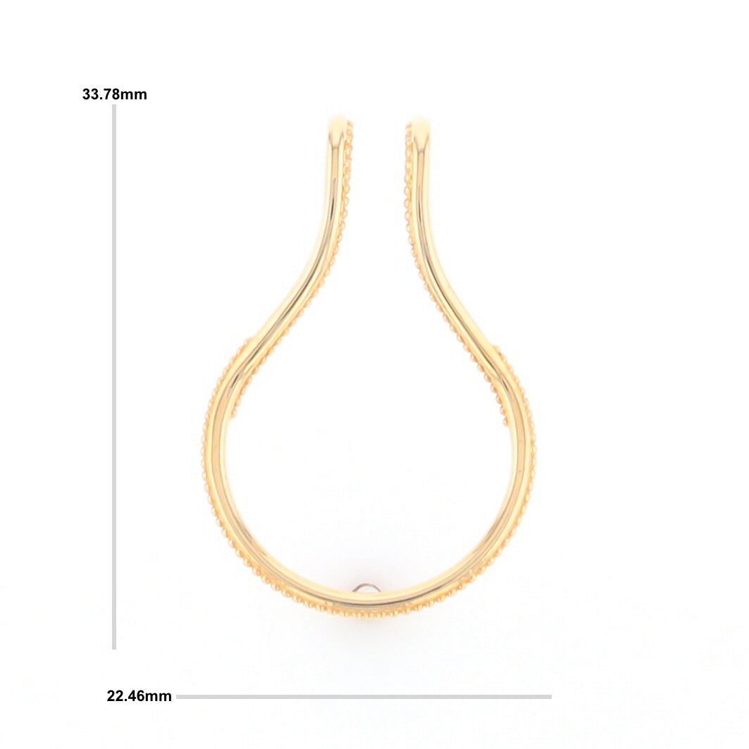 Milgrain Ring Holder Pendant