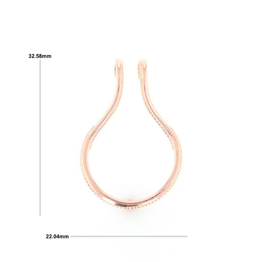 Milgrain Ring Holder Pendant