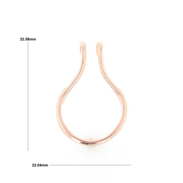 Milgrain Ring Holder Pendant