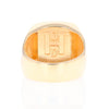 Natural Gold Quartz Men's Ring