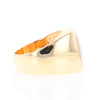 Natural Gold Quartz Men's Ring